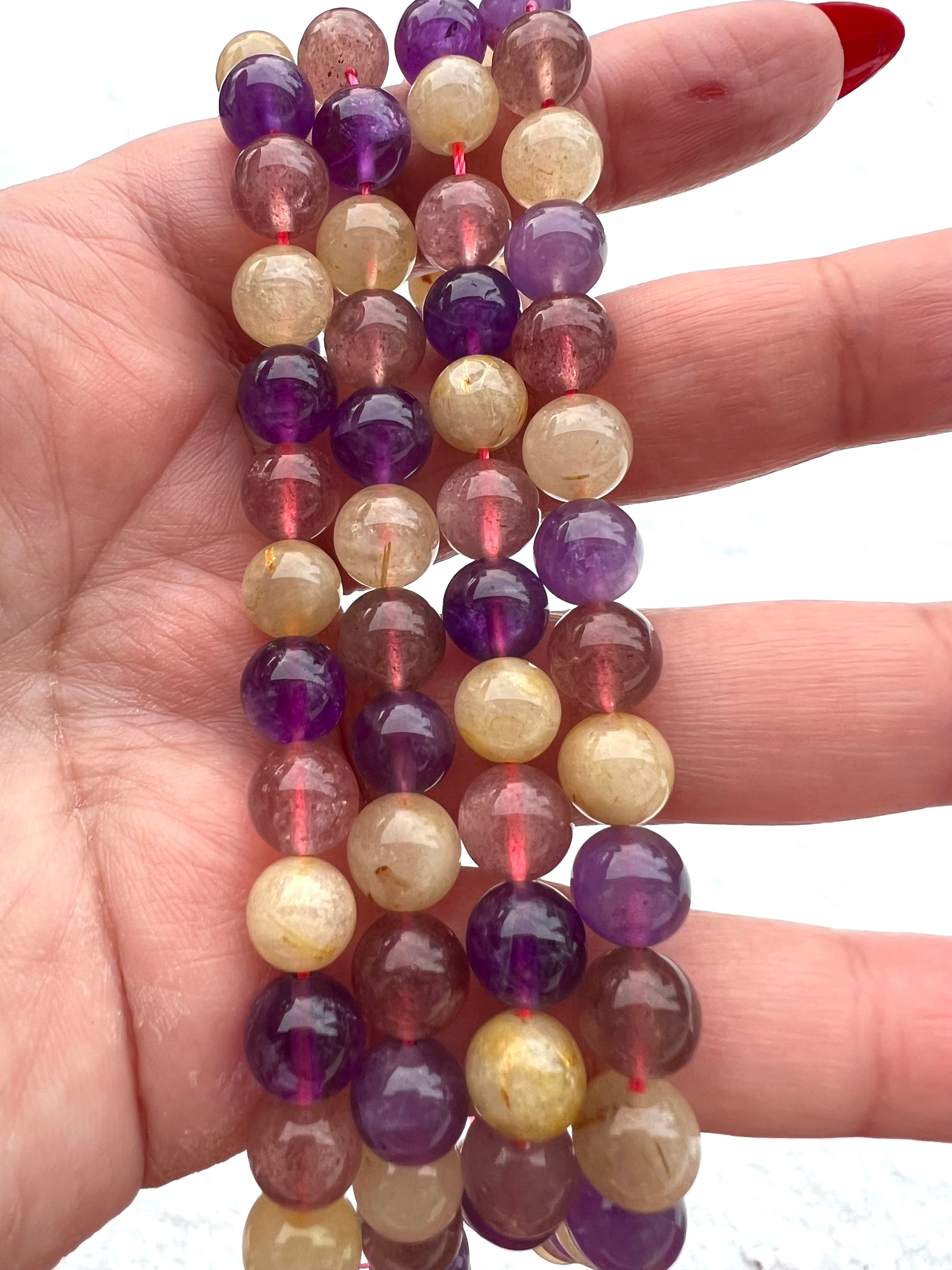 Super Seven kvartspärlor – Sju mineralers kraft i perfekt harmoni