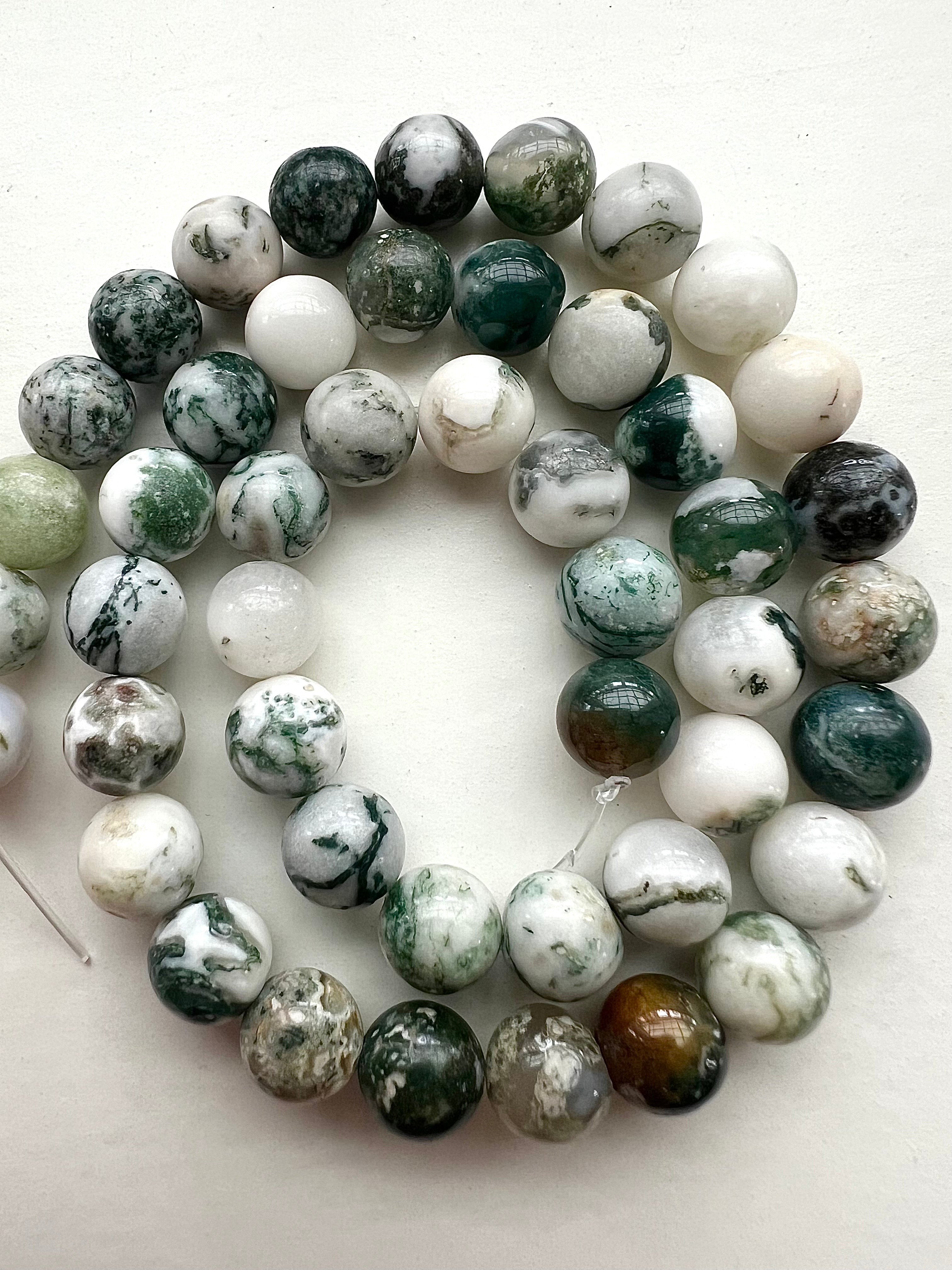 Träagat Pärlor – Naturliga Stenpärlor för Smyckestillverkning