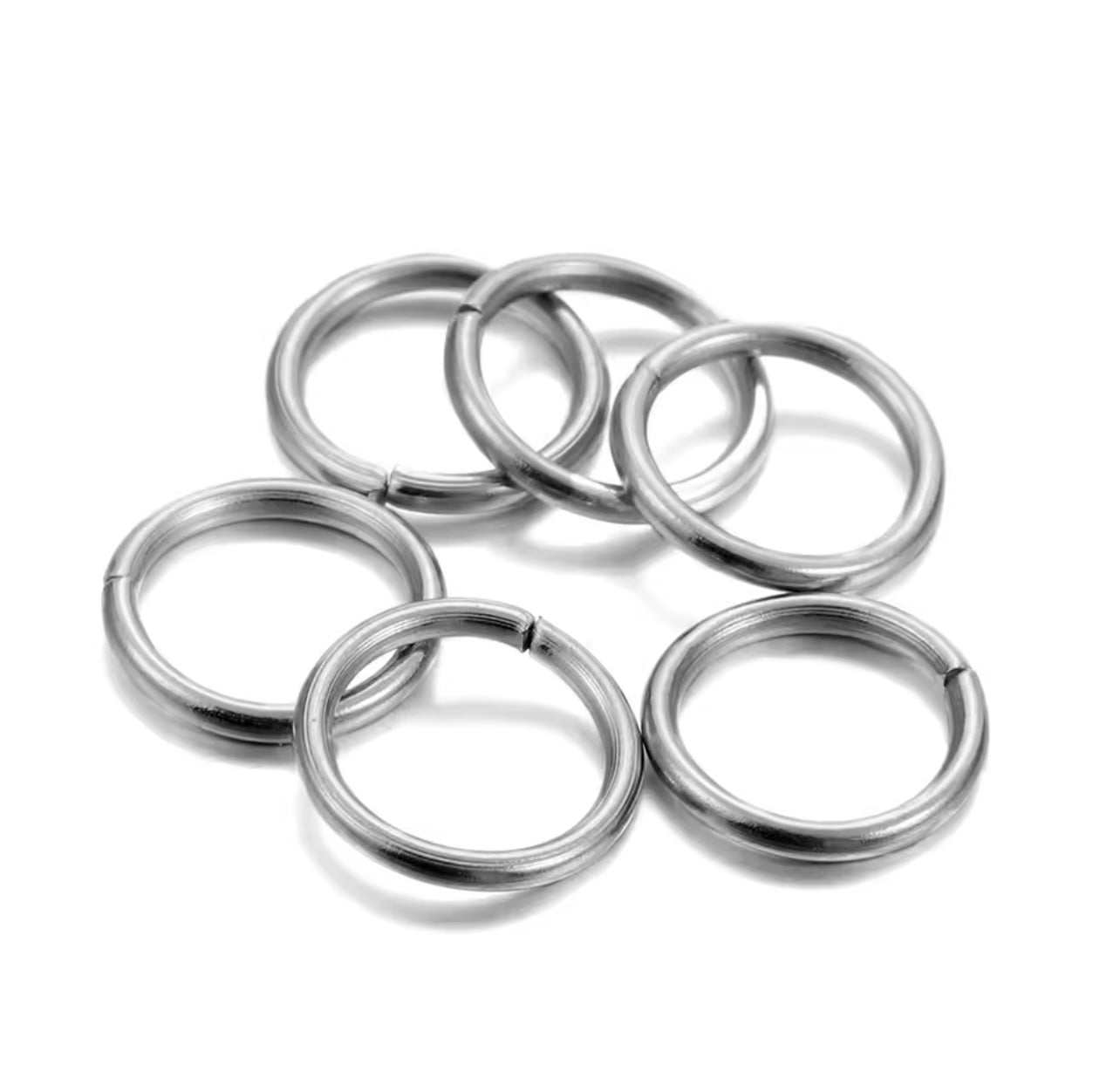 Ringögglor 200 st, Stål - Öppningsbara