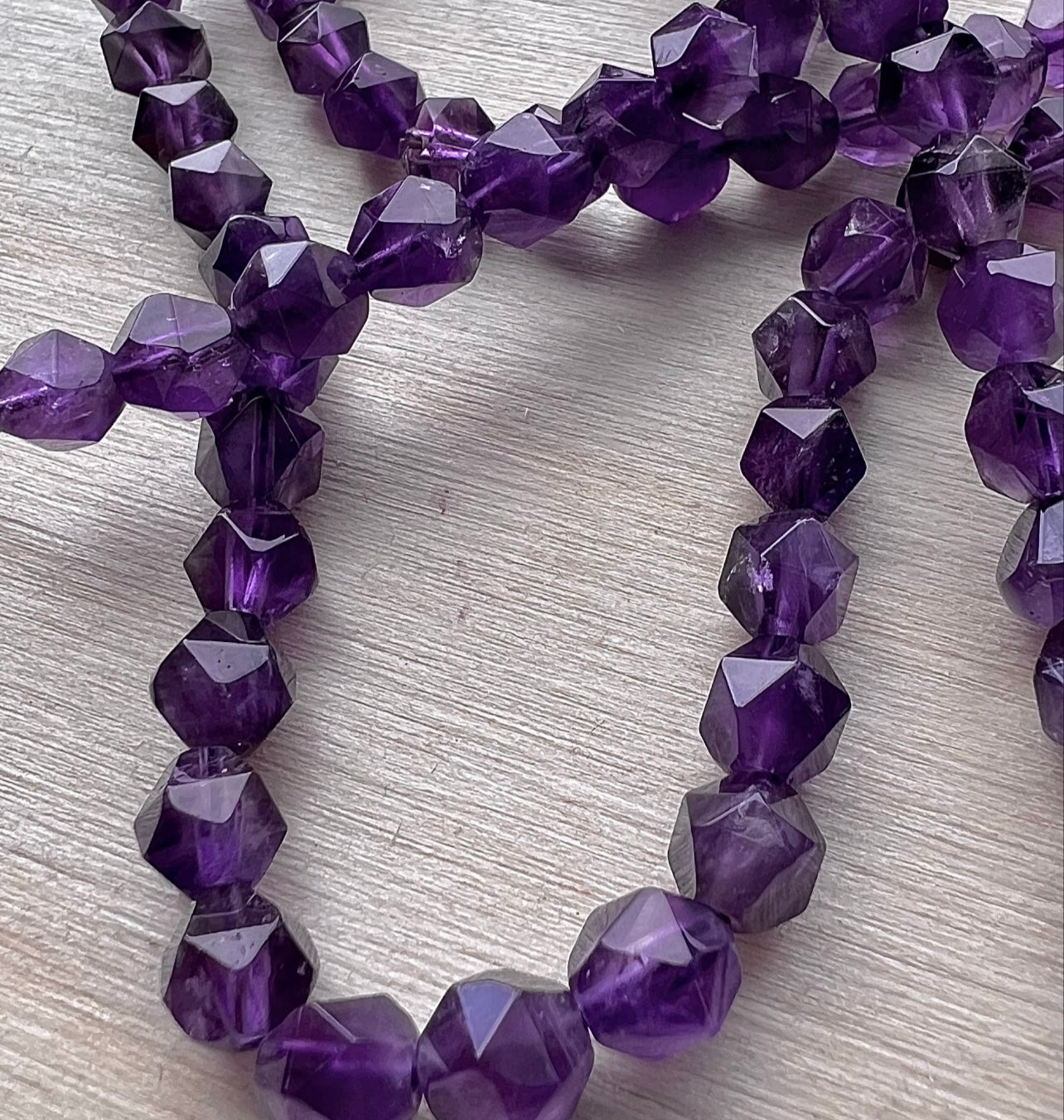 Lyxig Ametist, Stenpärlor för Smyckestillverkning