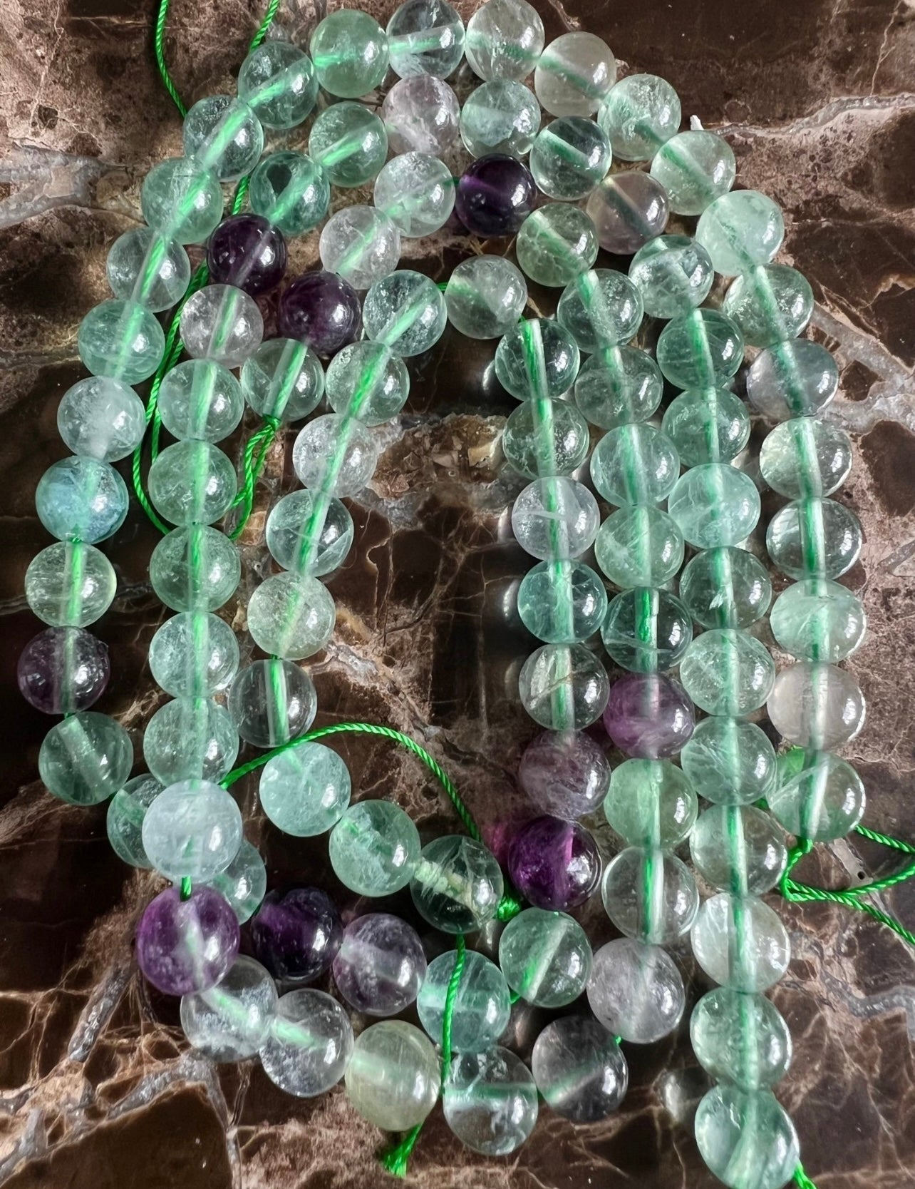 Fluoritpärlor för Smycken – Naturliga Kristallpärlor för DIY & Armband